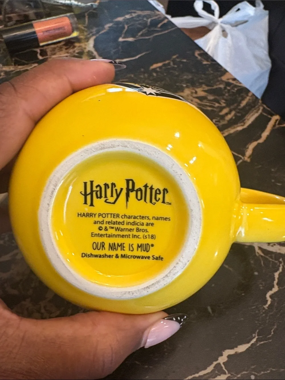 Warner Bros. Harry Potter Yellow Ceramic Mug